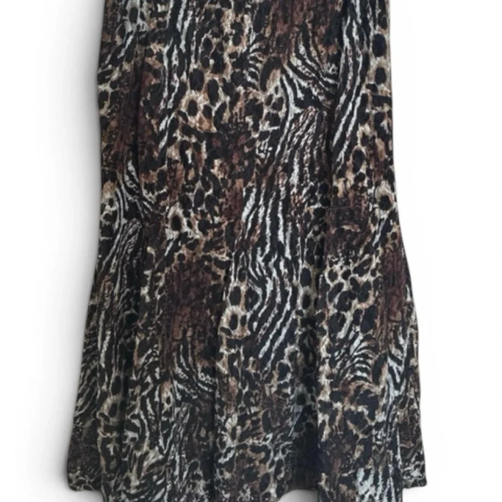 Vintage Midi Skirt with Liner 70s 80s